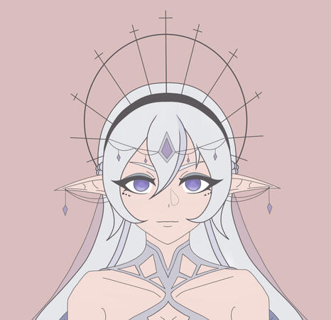 flat color headshot