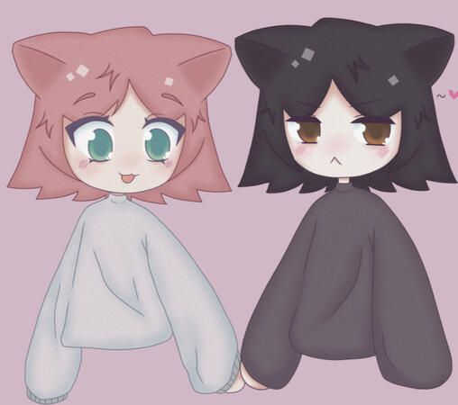 halfbody rendered 2 chara