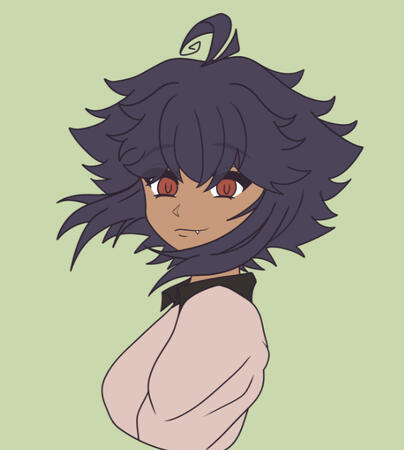halfbody flat color
